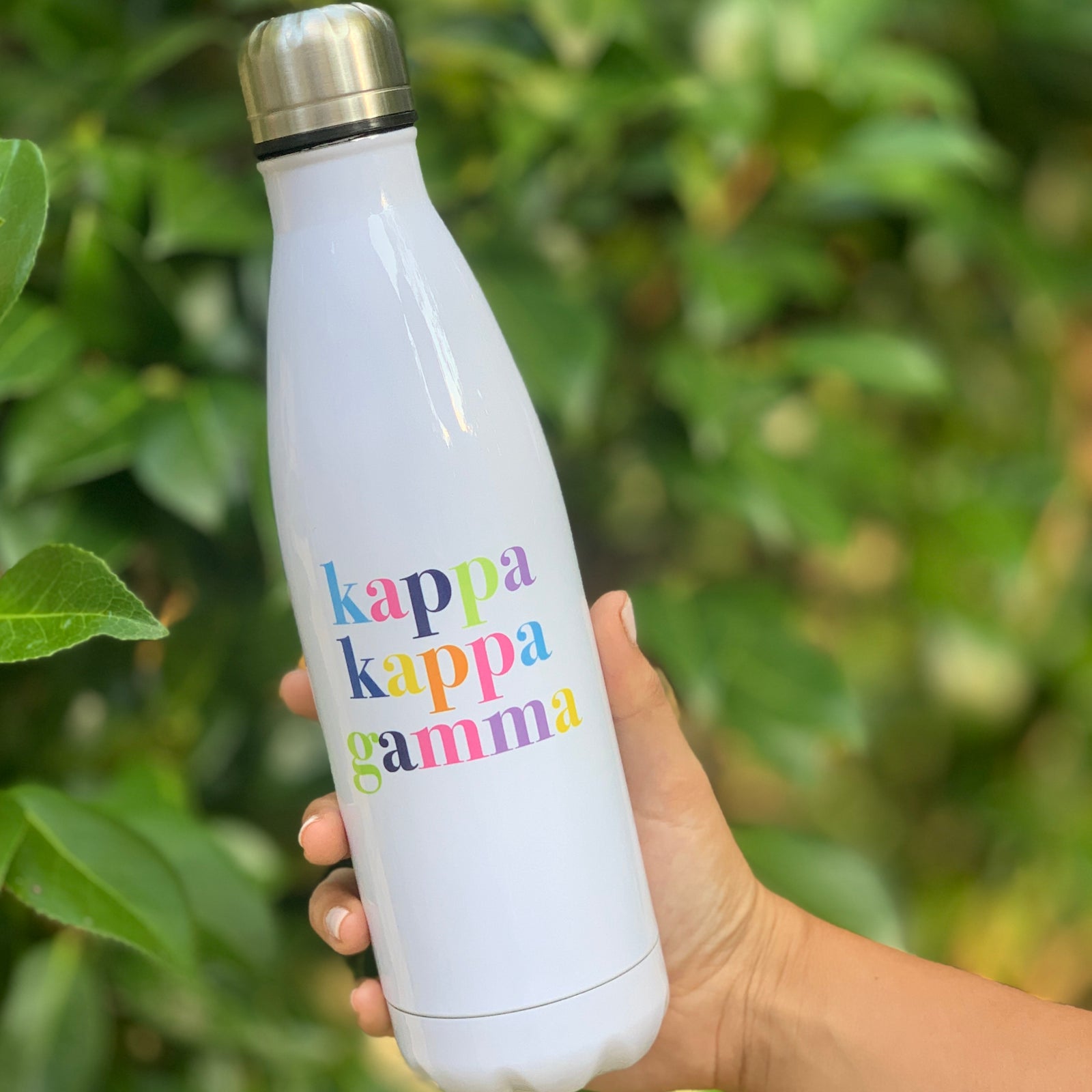 Sorority Water Bottle - Bright Letters