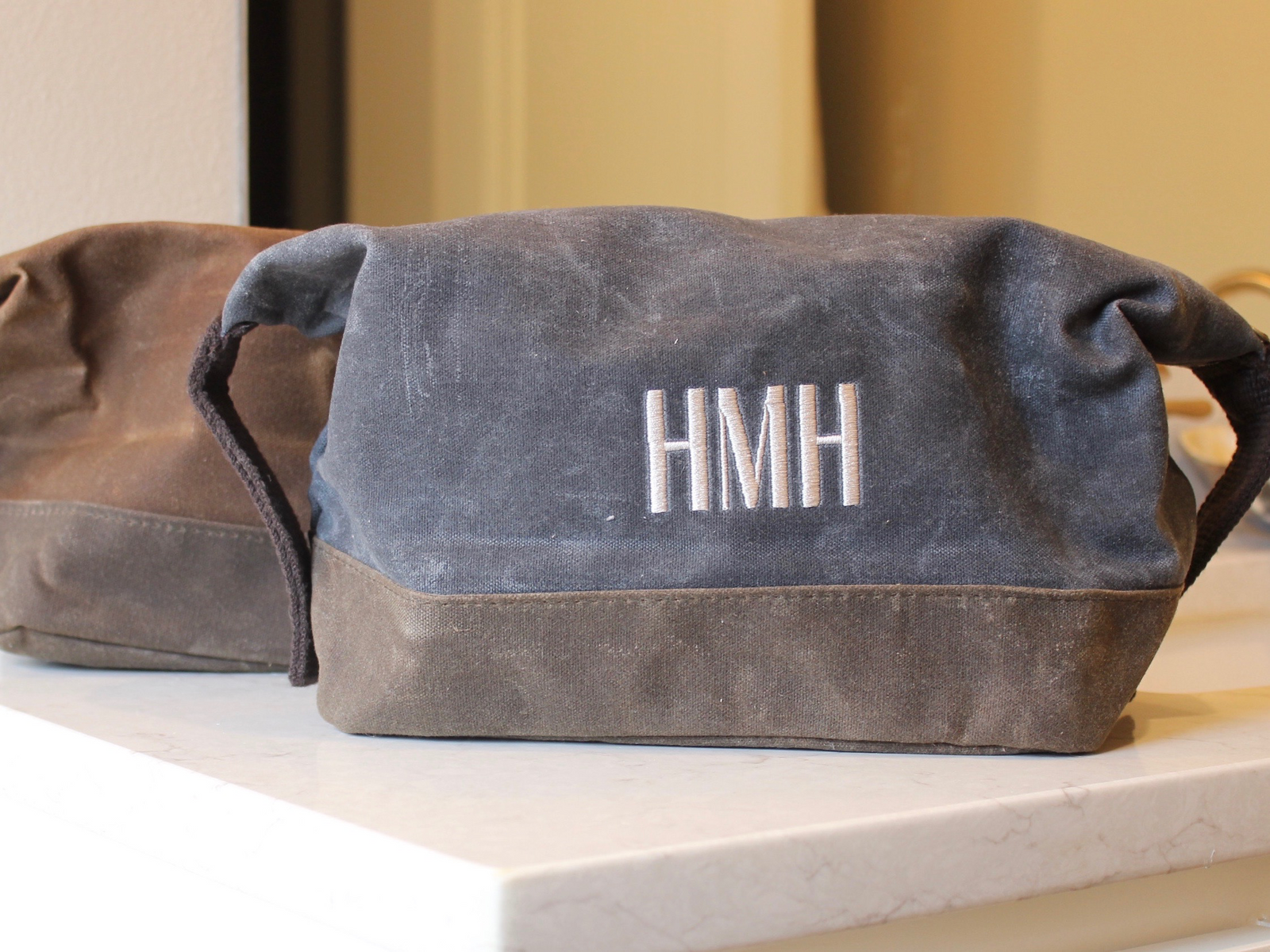 Waxed Canvas Dopp Kit