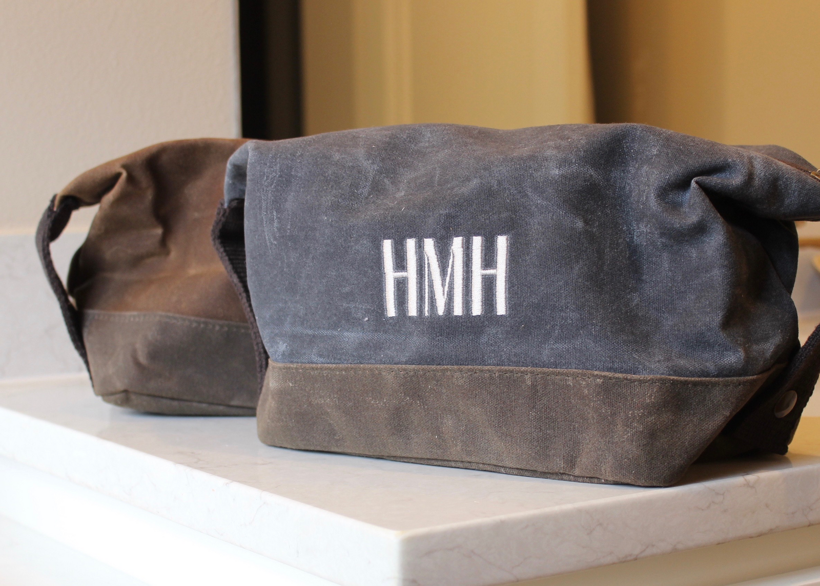 Waxed Canvas Dopp Kit