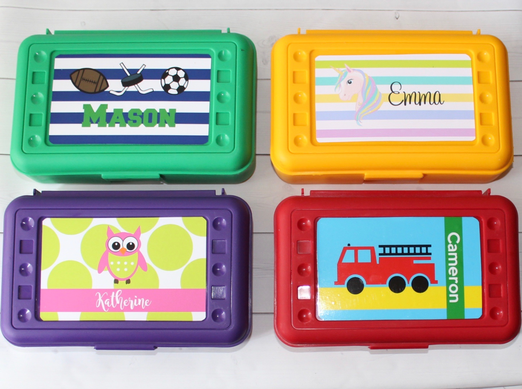 Personalized School Pencil Box - All options