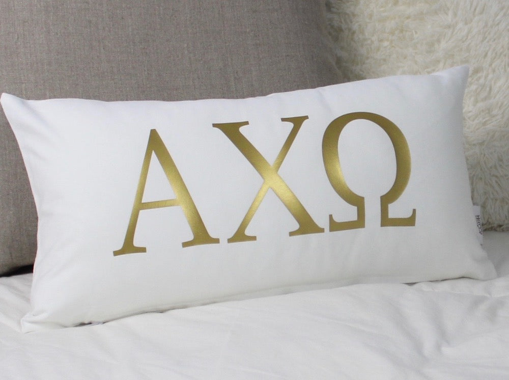 Alpha Chi Omega Circle Monogram Pillow – Over The Moon Greek