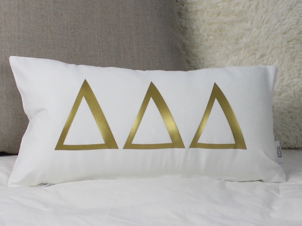 Delta Delta Delta  Sorority Throw Pillow
