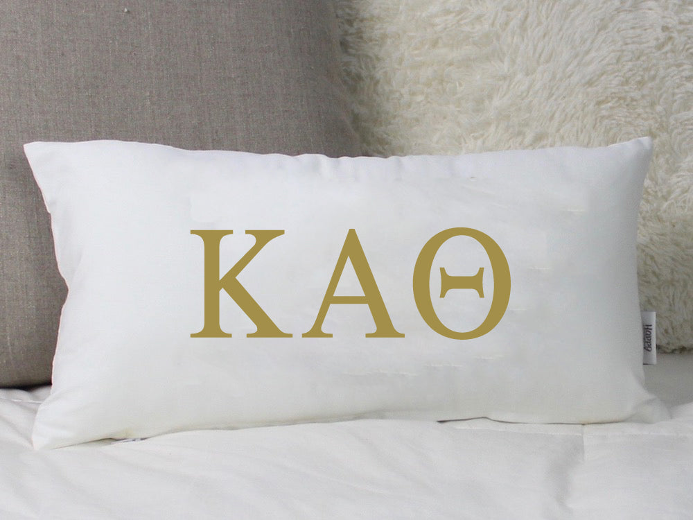 Greek Letters Sorority Throw Pillow