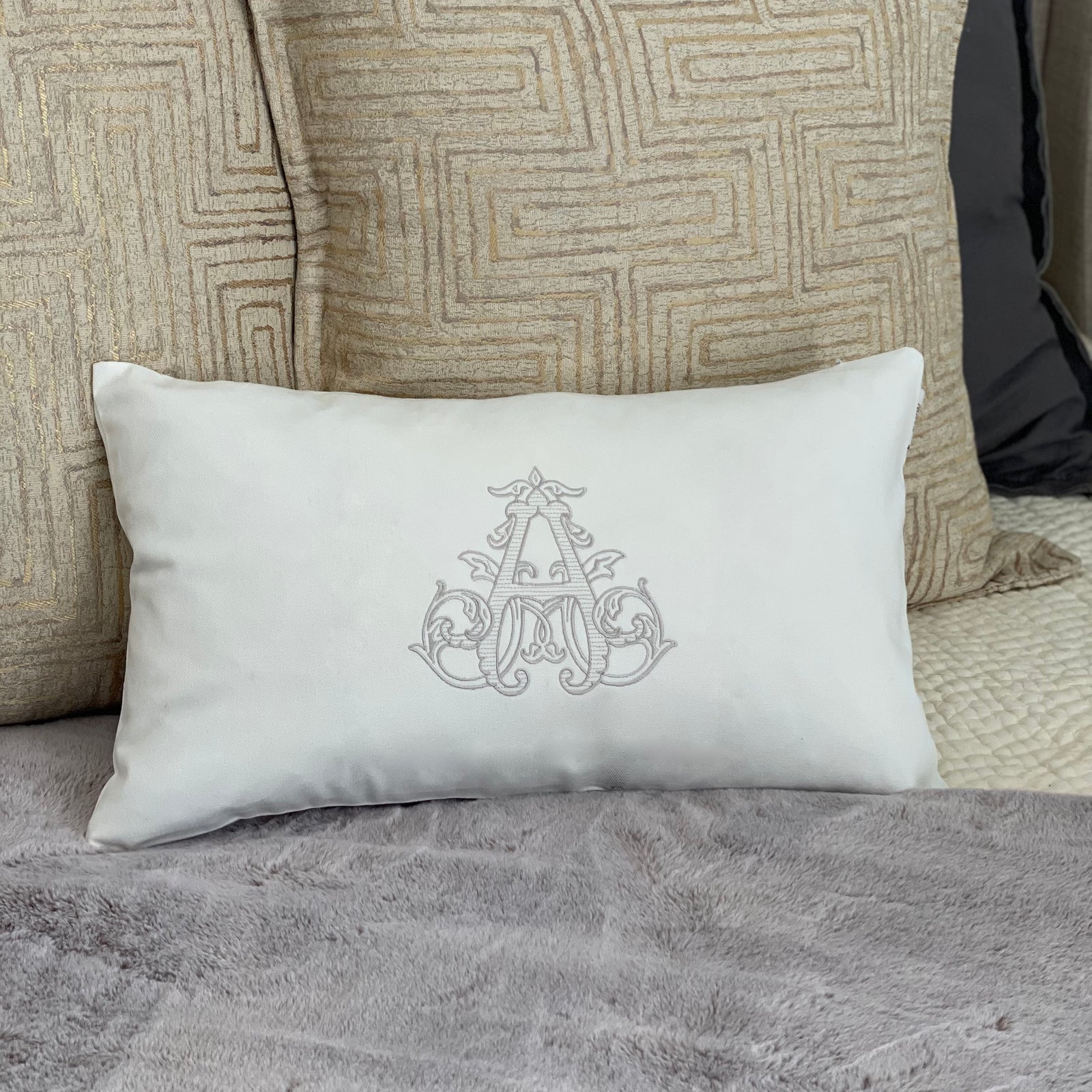 Monogrammed Throw Pillow