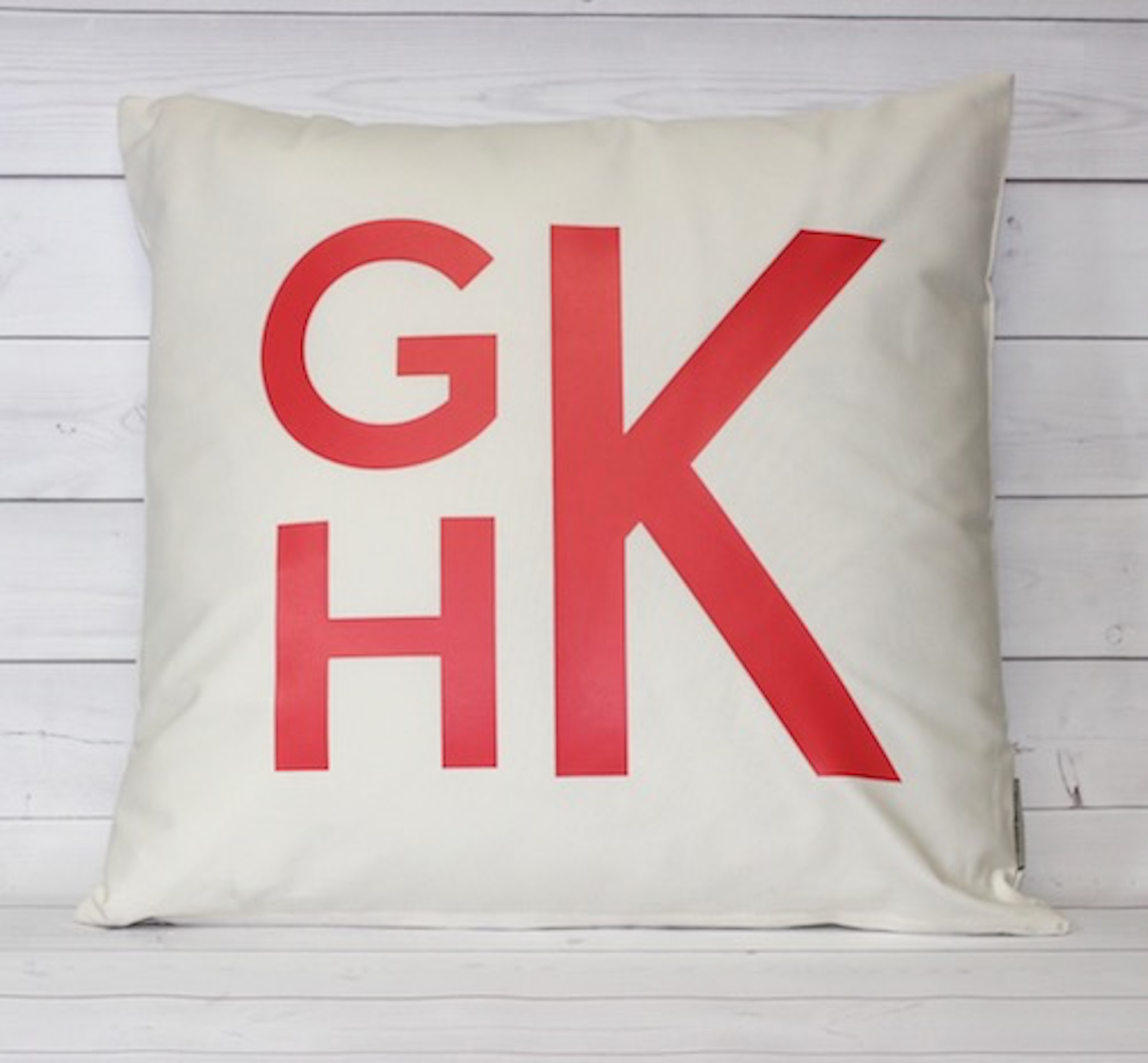 Monogrammed Throw Pillow - Happy Thoughts Gifts
