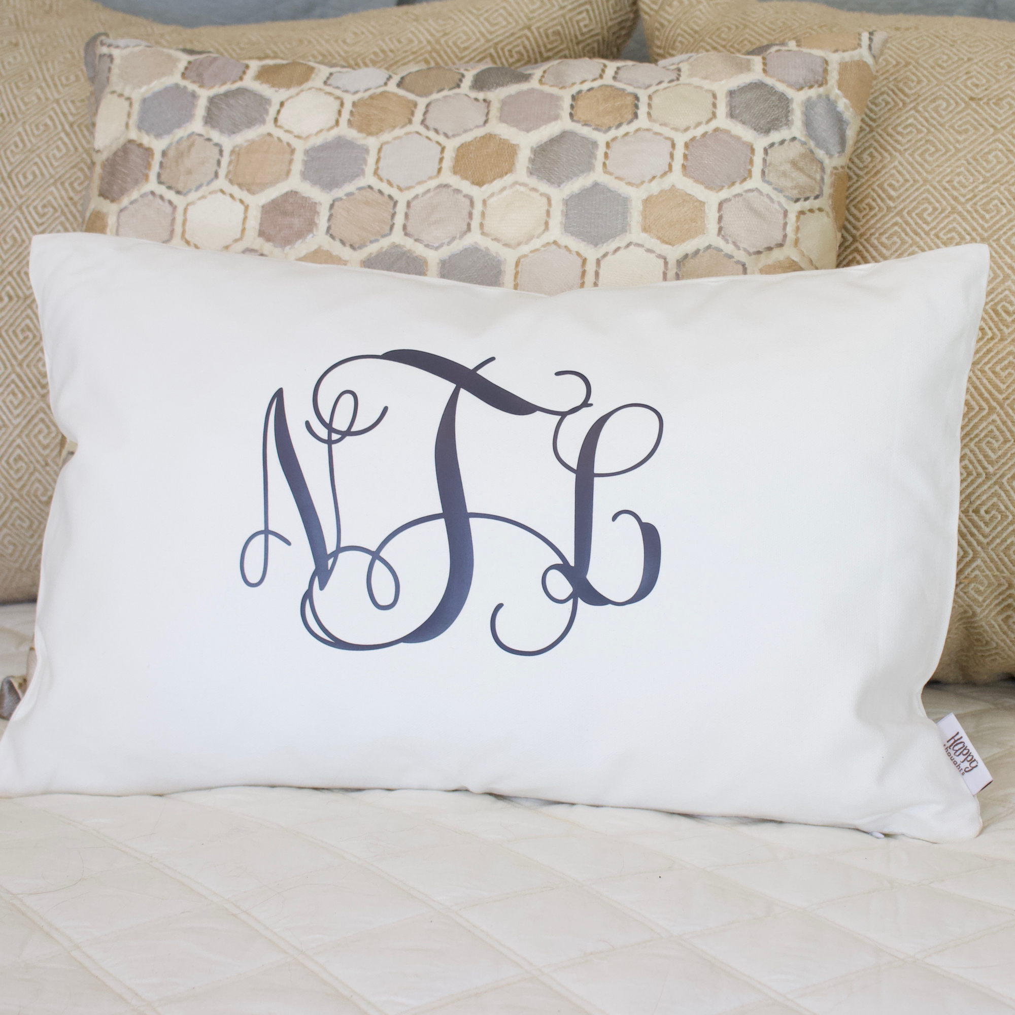 Personalized Throw Pillow - Monogram, Name or Text