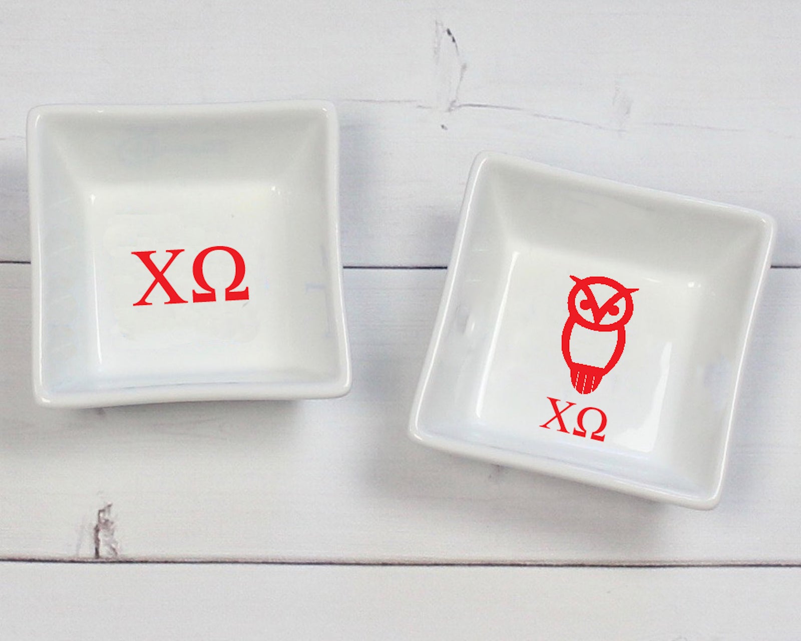 Chi Omega Sorority Ring / Pin Dish