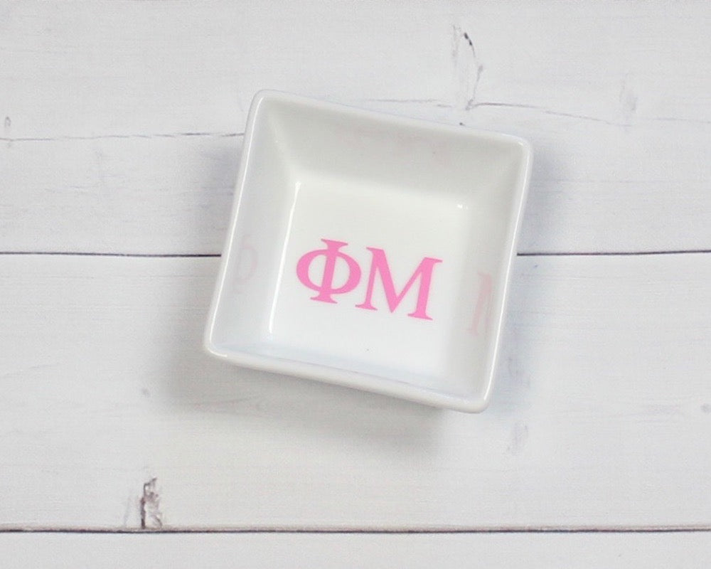Phi Mu Sorority Ring / Pin Dish