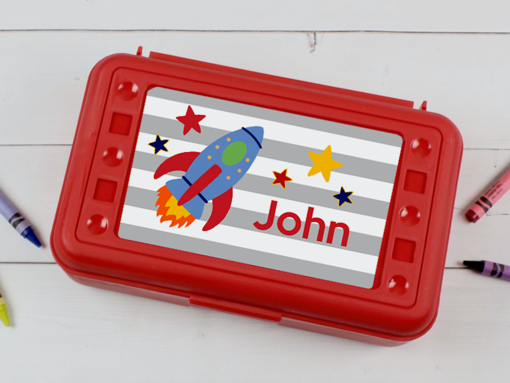 Personalized School Pencil Box - Boy Designs