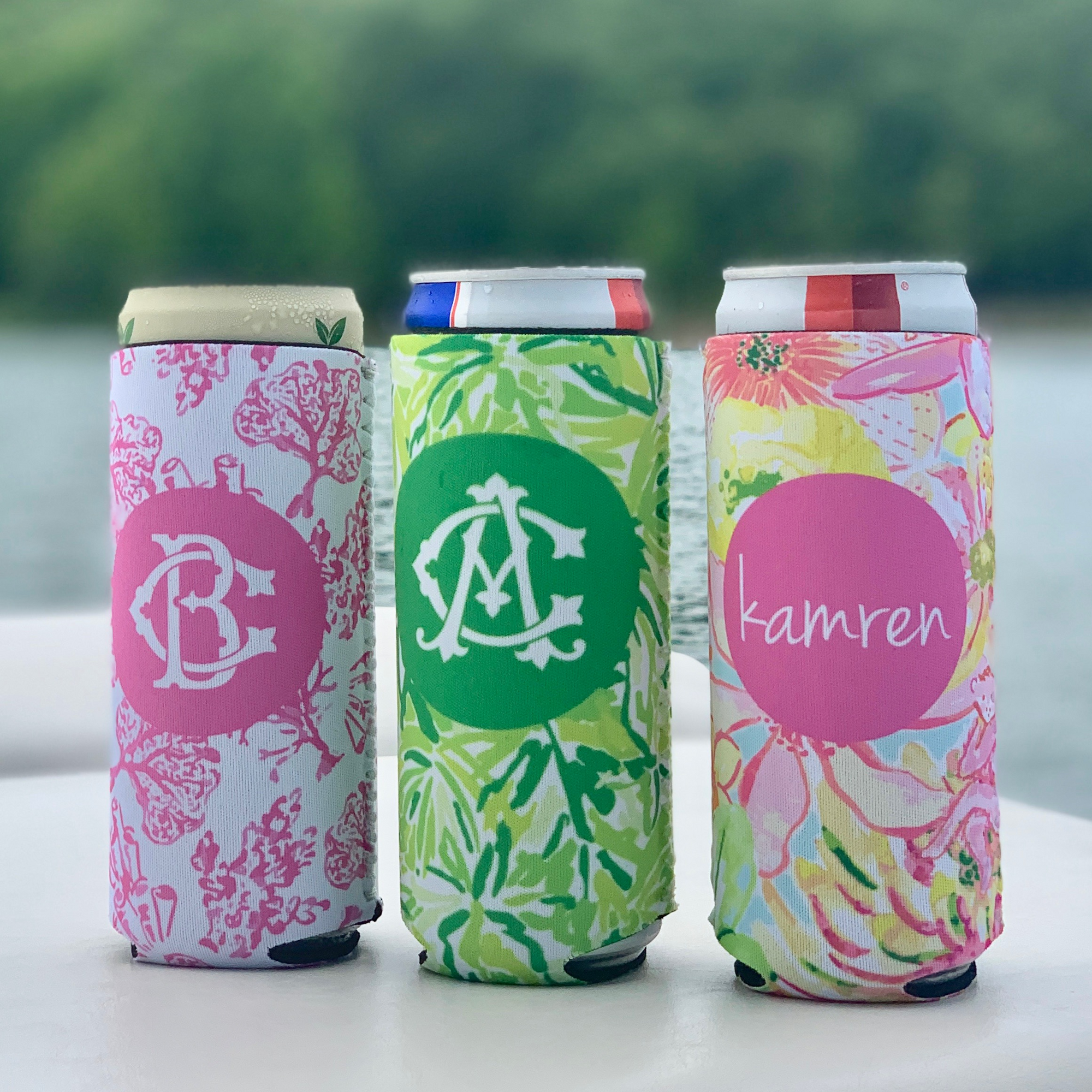 Personalized Skinny Can Holder