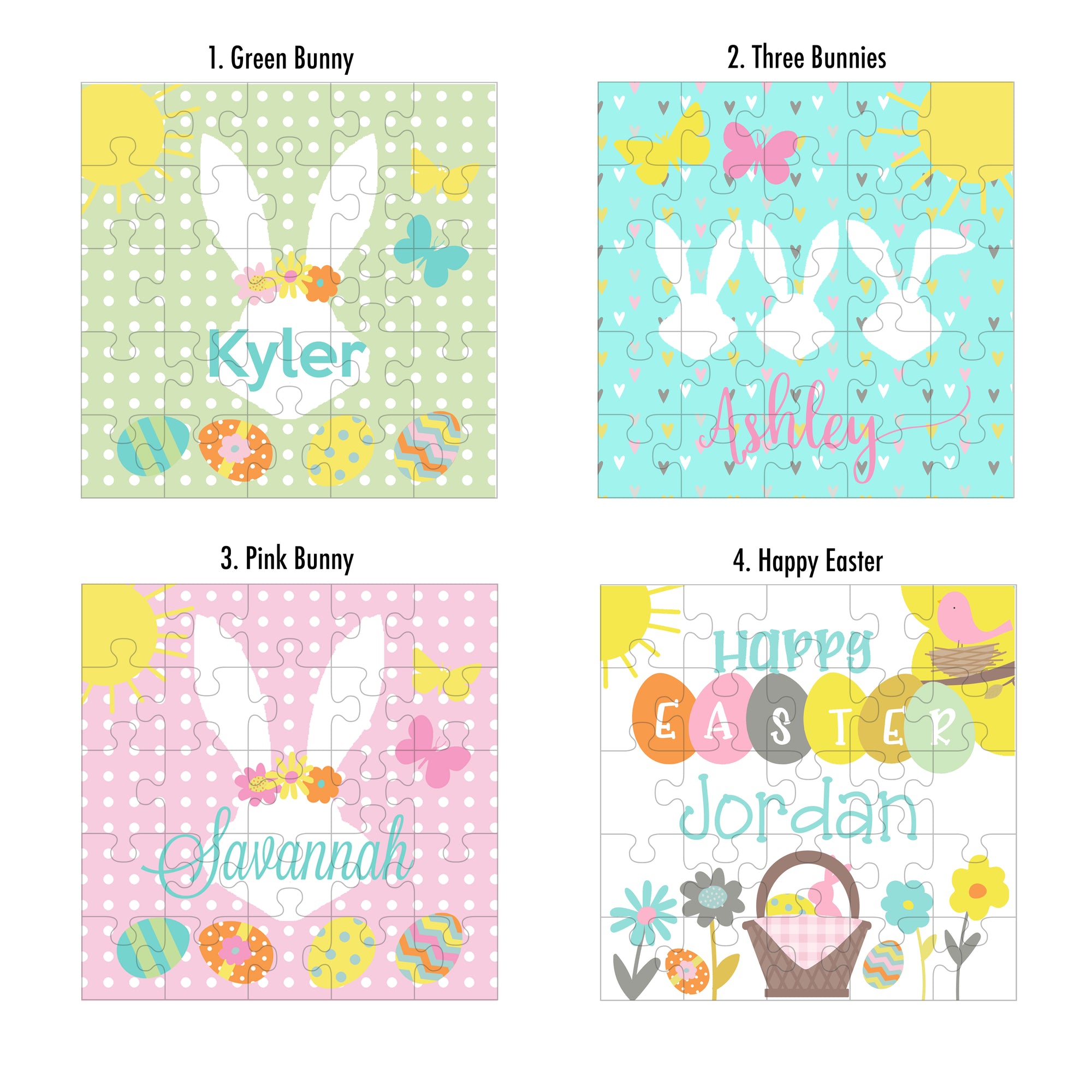 Personalized Easter Puzzle for Kids