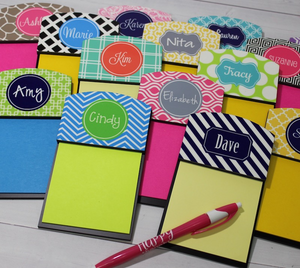 Personalized Custom Sticky Note Holders