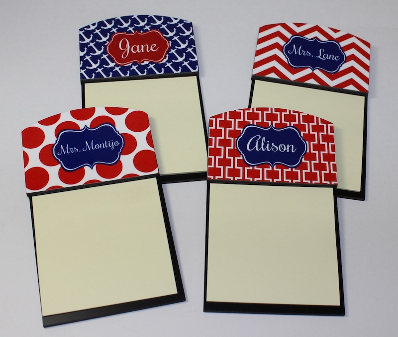 Personalized Custom Sticky Note Holders