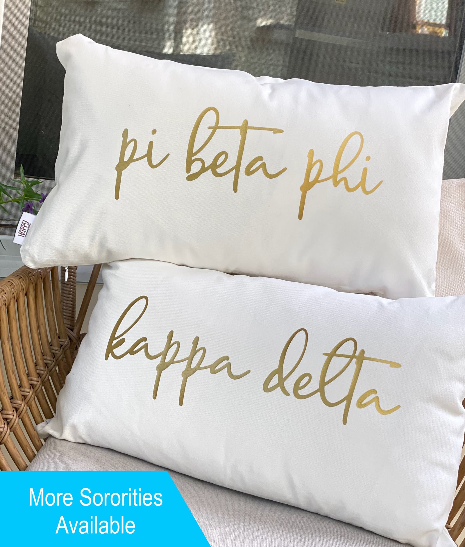 Script Name Sorority Throw Pillow