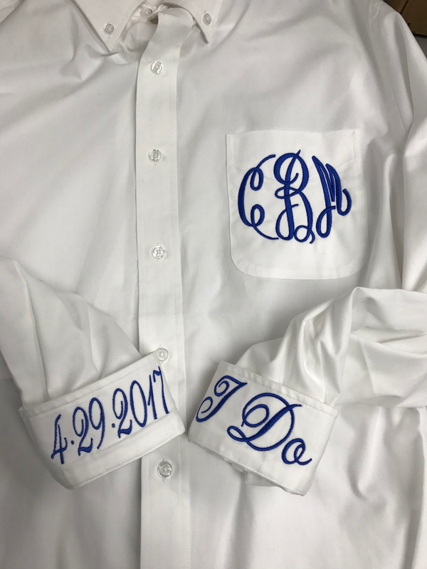 Create Your Own Monogrammed Button-Down Men's Shirt & Shorts Set - Personalized Brides